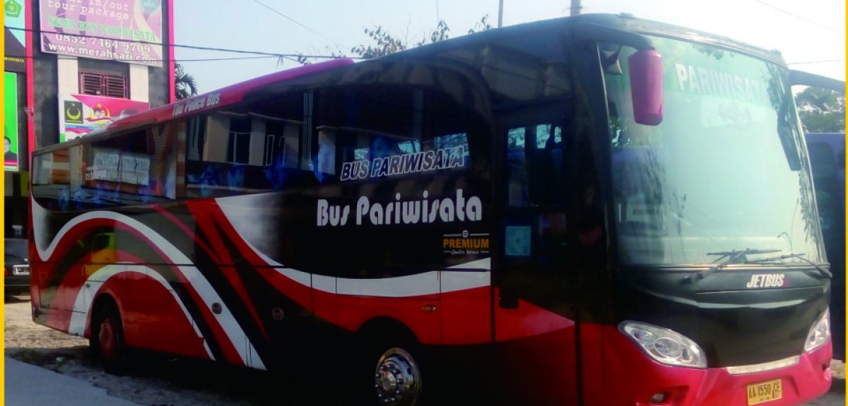 Termurah!!   Telp/WA 0852 7464 9709   Harga Sewa Bus Pariwisata Murah Pekanbaru   Merah Sari Wisata